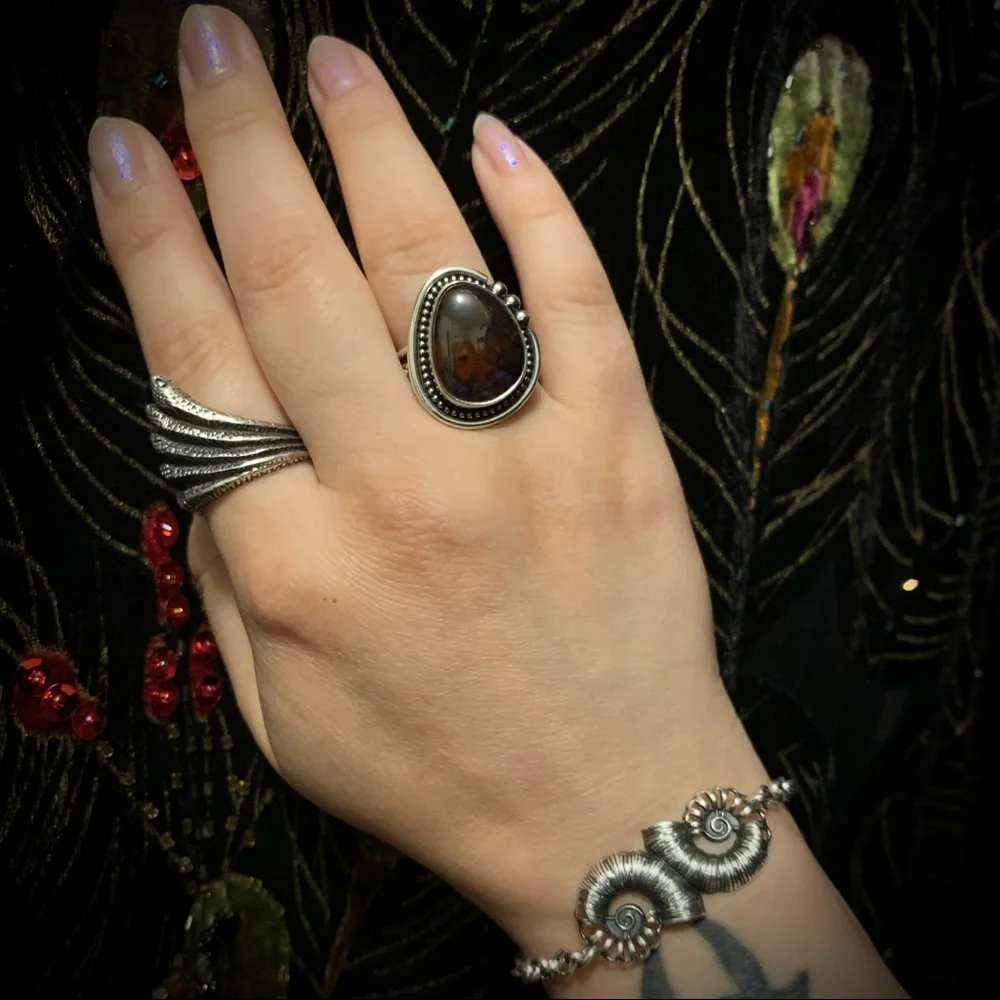 Sterling Silver High Grade Sugilite ring new
